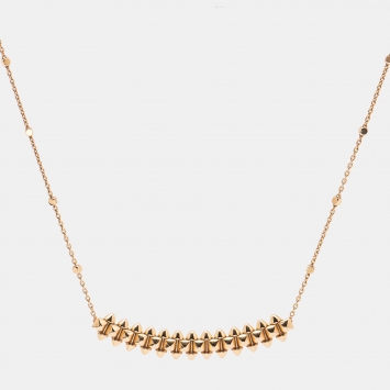 Pre Owned Cartier Clash de Cartier 18k Rose Gold Small Model Necklace