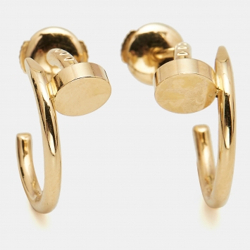 Pre Owned Cartier Juste Un Clou 18k Yellow Gold Earrings
