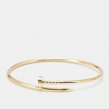 Pre Owned Cartier Juste Un Clou 18k Yellow Gold Small Model Bracelet 19