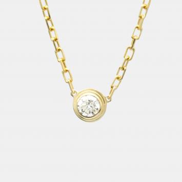 Pre Owned Cartier D'amour Small 18K Yellow Gold Diamond Necklace