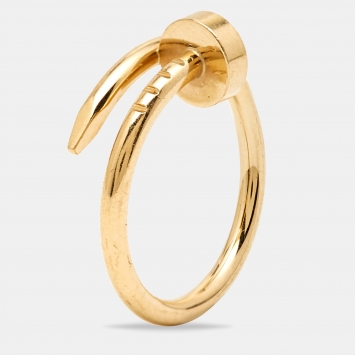 Pre Owned Cartier Juste Un Clou 18k Yellow Gold Small Model Ring Size 46