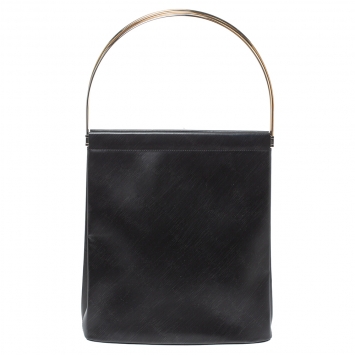 Pre Owned Cartier Black Leather Trinity Bag