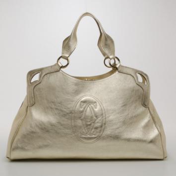 Pre Owned Cartier Marcello de Cartier Handbag in Gold