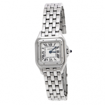Pre Owned Cartier Panthere de Cartier White Stainless Steel Women's Wristwatch 22mm