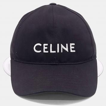 Pre Owned Celine Black Cotton, Polyester Cap