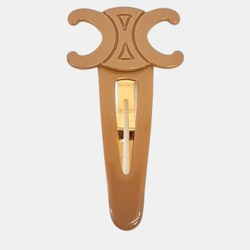 Pre Owned Céline Triomphe Large Snap Hair Clip