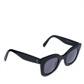 Pre Owned Celine Black CL 41393/S Marta Cateye Sunglasses