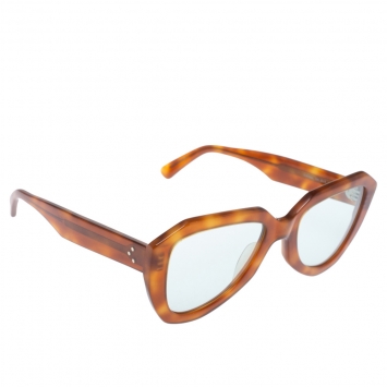 Pre Owned Celine Honey Brown/ Green CL40046U Aviator Sunglasses