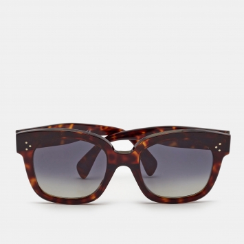 Pre Owned Celine Brown CL4002UN Polarized Square Sunglasses