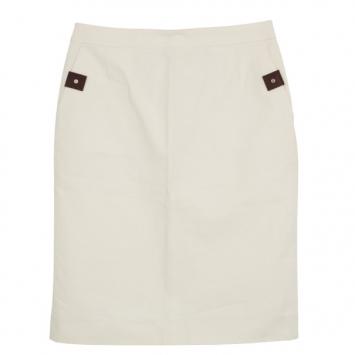 Pre Owned Celine Beige A-line Skirt M
