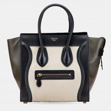 Celine Multicolor Micro Leather Luggage Tote