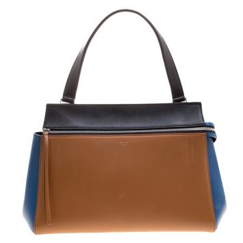 مملوكة مسبقًا Céline Tri Color Leather Small Edge Bag