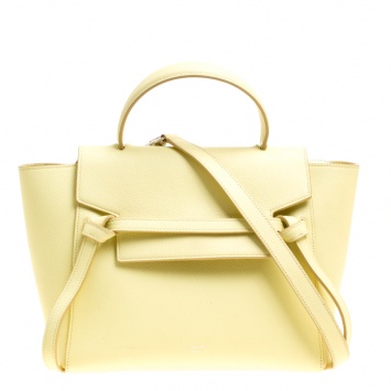 Pre Owned Celine Citrine Leather Belt Bag