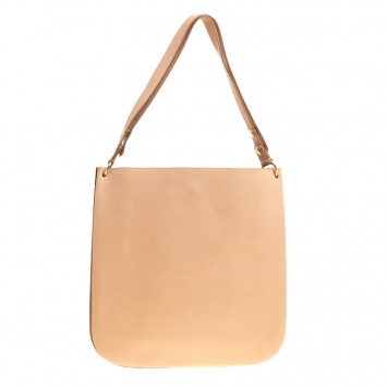 Pre Owned Celine Melon Orange Leather Blade Hobo