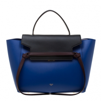 Pre Owned Celine Tri Color Leather Belt Bag