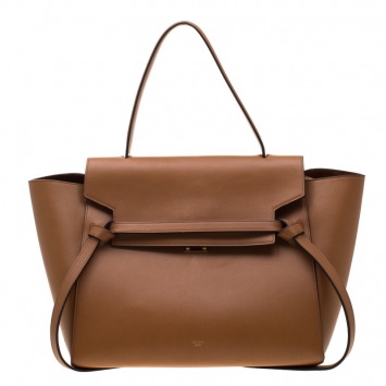 Pre Owned Celine Brown Leather Belt Bag 