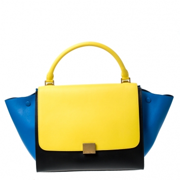 مملوكة مسبقًا Celine Tri Color Leather Medium Trapeze Bag