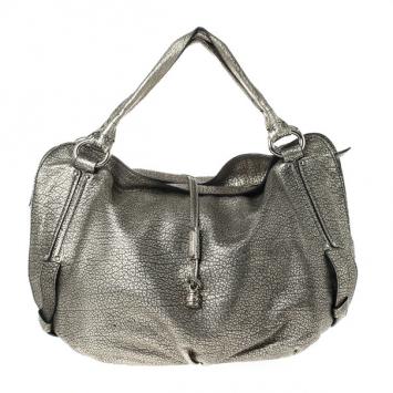 Pre Owned Celine Metallic Leather 'Bittersweet' Large Hobo Handbag