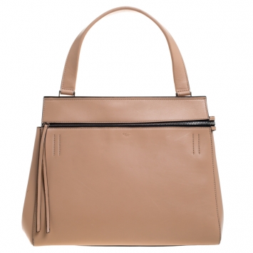 مملوكة مسبقًا Celine Beige Leather Medium Edge Bag