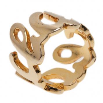 Pre Owned CH Carolina Herrera Gold-Tone Ring Size 56