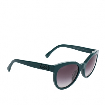 Pre Owned Chanel Dark Green Gradient 5315-A Wayfarer Sunglasses