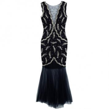 Pre Owned Chanel Cruise 2012 Star Cocktail Dress L