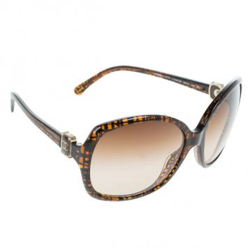 Pre Owned Chanel Brown 5174 Oversized Square Sunglasses