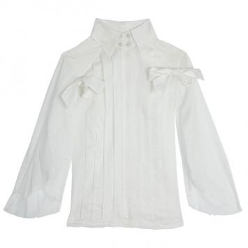 Pre Owned Chanel White Long Sleeve Shirt S