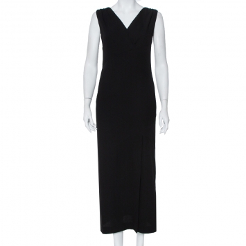 Chanel Fitted Wool Maxi Dress M
