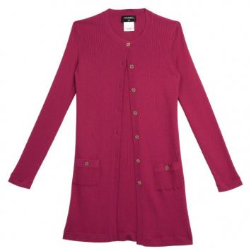 Pre Owned Chanel Pink Cardigan