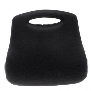 Pre Owned Chanel Black Cotton Limited Edition Butt Hard Case