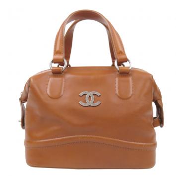Pre Owned Chanel Brown Leather Country Ride Boston Bag