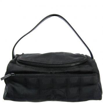 Pre Owned Chanel Black Nylon New Travel Line Vanity Bag
