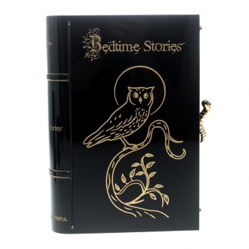 Pre Owned Charlotte Olympia Black Acrylic Bedtime Stories Novel Clutch