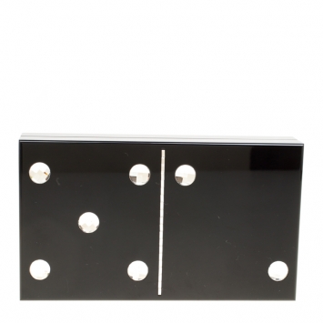 Pre Owned Charlotte Olympia Black Perspex Domino Pandora Box Clutch