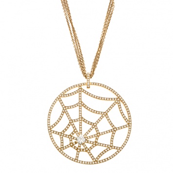 Pre Owned Chaumet Catch Me If You Love Me  Spider Diamond Yellow Gold Necklace