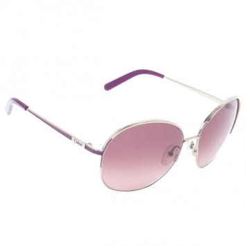 Pre Owned Chloe Purple Woman Aviators CE104S-746 