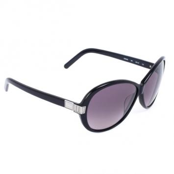 Pre Owned Chloe Black 605S Round Women's Sunglasses