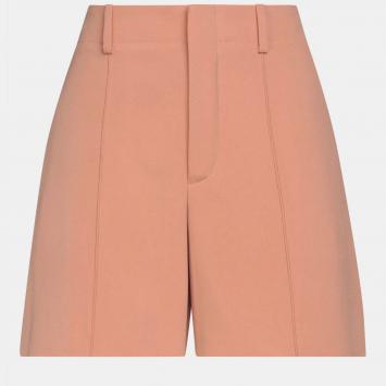 Pre Owned Chloe Sunny Brown Crepe Shorts M (FR 40)
