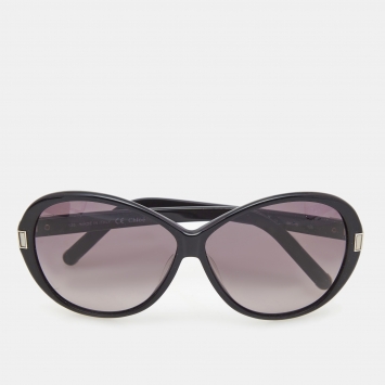 Pre Owned Chloe Black CE605S Oval Sunglasses