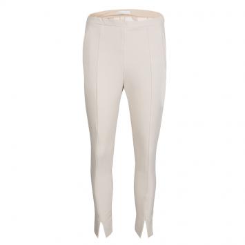 Pre Owned Chloe Beige Clair Wool Blend Tapered Trousers M