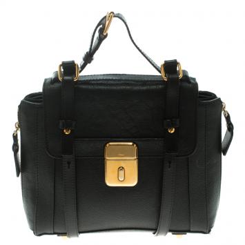 Pre Owned Chloe Black Leather Crossbody Bag