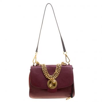 Pre Owned Chloe Red Leather Medium Mily Shoulder Bag
