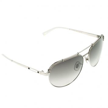 Pre Owned Chopard Grey Titanium SCHA12 Aviator Sunglasses