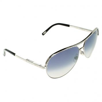 Pre Owned Chopard Black/Silver SCH807S Aviator Sunglasses