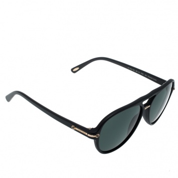 Pre Owned Chopard Black/Polarized SCH193 Aviator Sunglasses