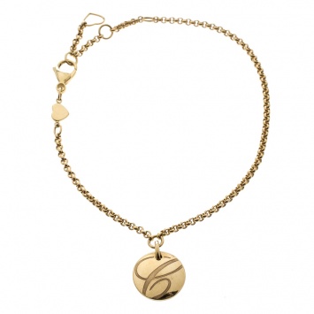 Pre Owned Chopard Chopardissimo 18k Yellow Gold Charm Bracelet 21cm
