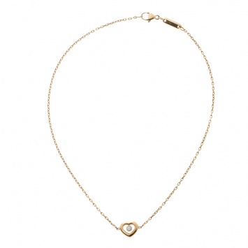 Pre Owned Chopard Happy Diamonds 18K Yellow Gold Ankle Bracelet 
