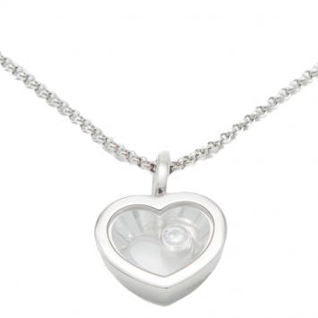 Pre Owned Chopard White Gold Happy Diamond Icon Necklace