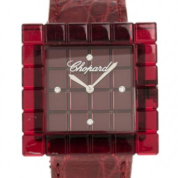 Pre Owned Chopard Red Resin & Steel Be Mad Women’s Wristwatch 32MM